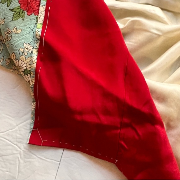 Vintage 1980s Kimono Rayon | Silk Floral Design Full Length - Picture 8 of 10